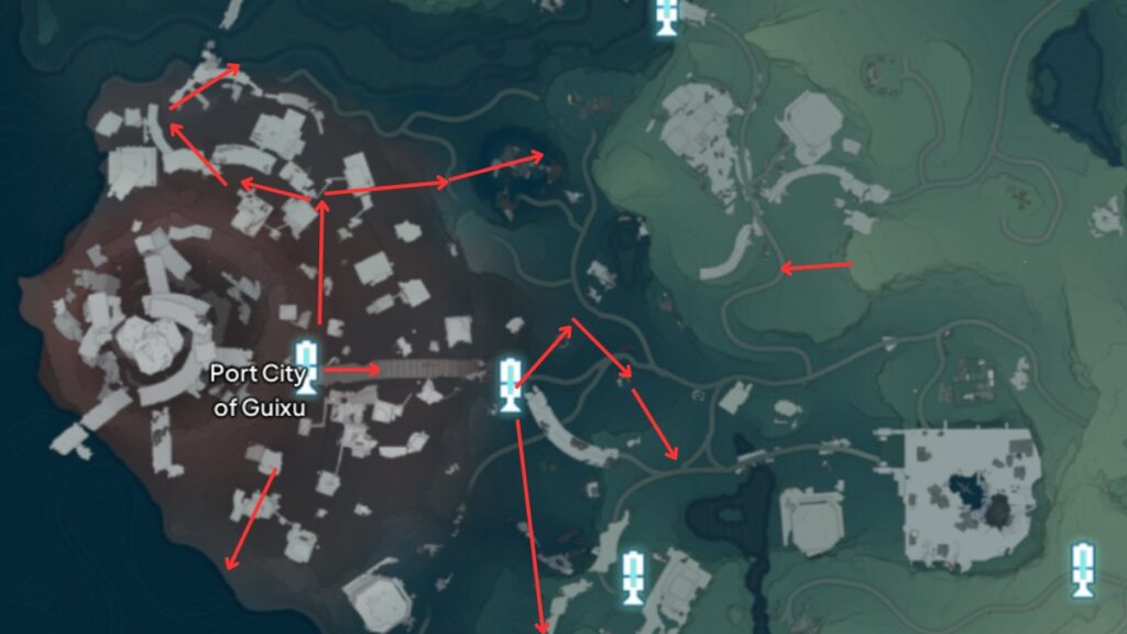 Echoes Location in Port City of Guixu